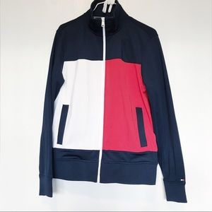 Tommy Hilfiger colorblock zip up track jacket